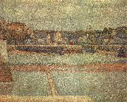 Georges Seurat The Reflux of Port en bessin painting